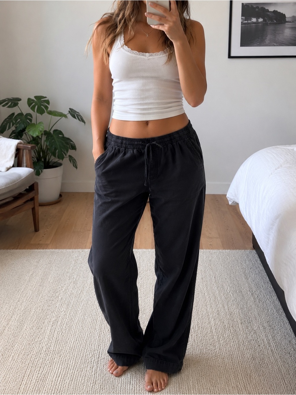 GAP Black Drawstring Pants “Easy Pant”